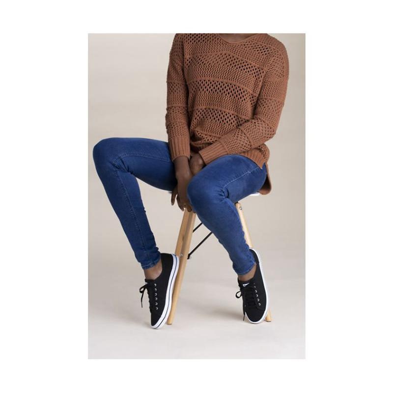 Keds Kickstart Lace Ups Kadın Siyah | NWBYJ-0238
